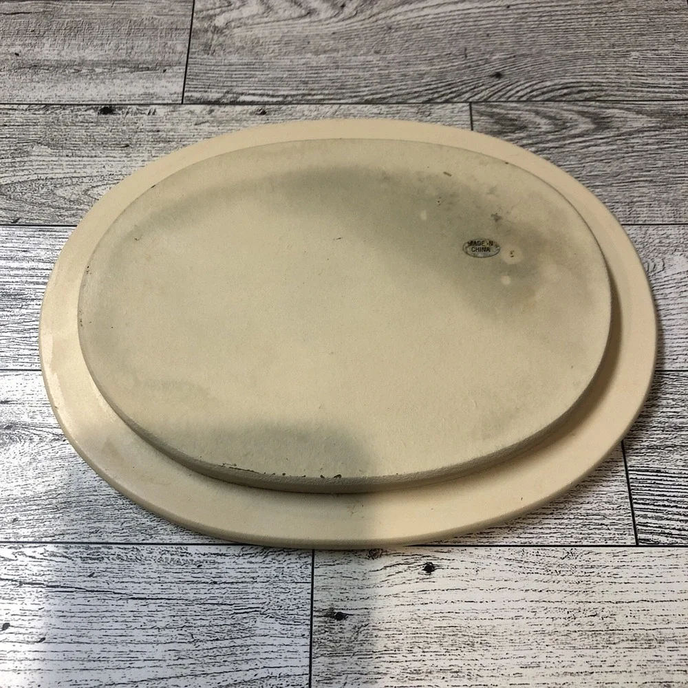 Oval Wood Candle Cover 8x6
